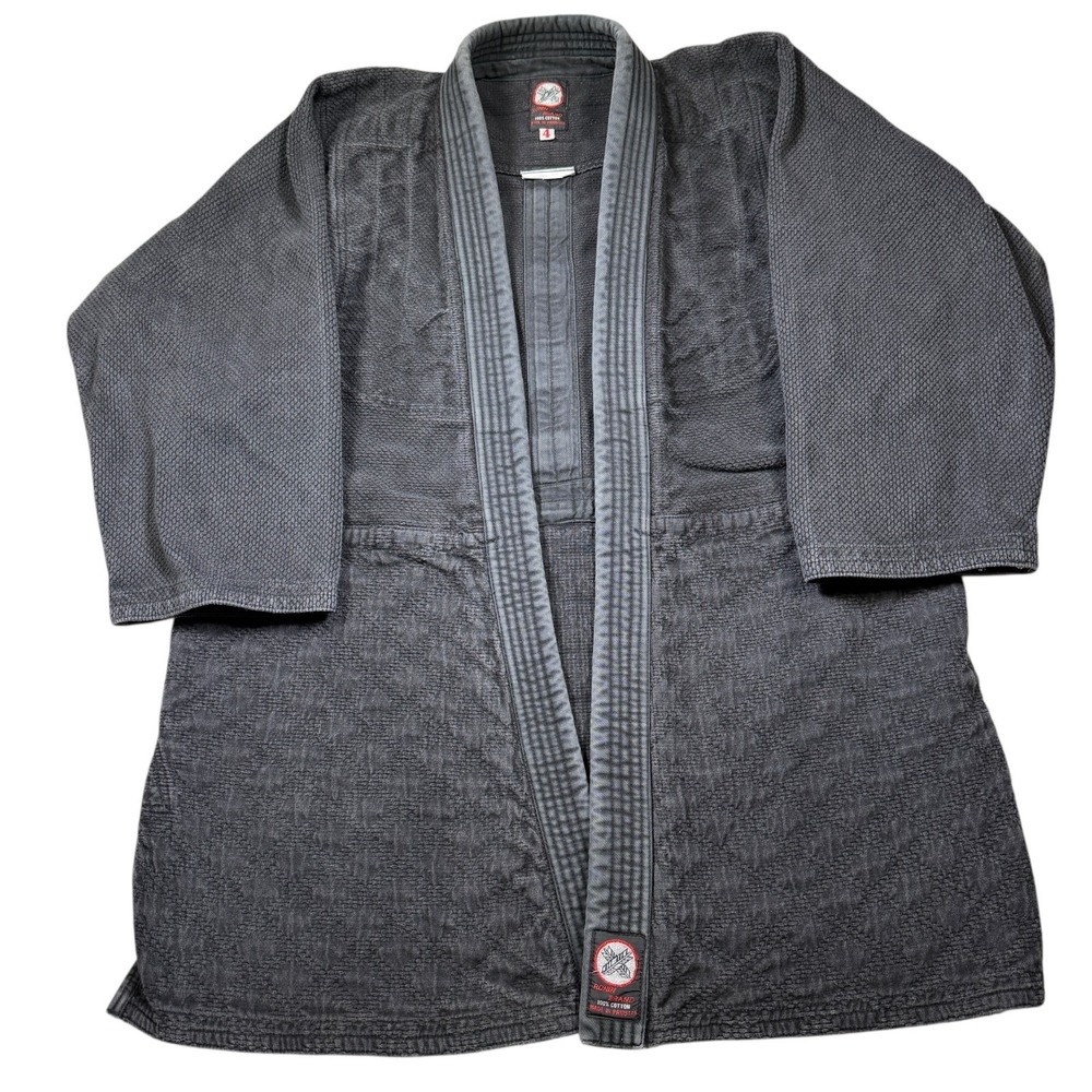 Ronin Brand Black Judo/Ju-Jitsu Gi Uniform Top Size 4 Cotton made in Pakistan